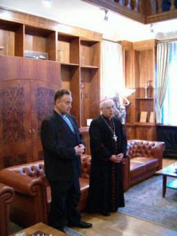 ks. Piotr Pryma i bp Kruszyłowicz  /fot.: S. Zyga / 
