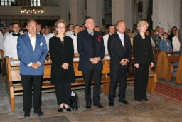 od lewej: dr Bernd Goldmann - Villa Concordia, Anna Maigler, Jakob Mattner - autor /fot.: E. Cybulski /